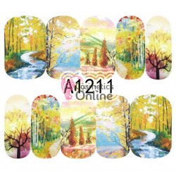 Stickere cu Apa pentru unghii cod A1211